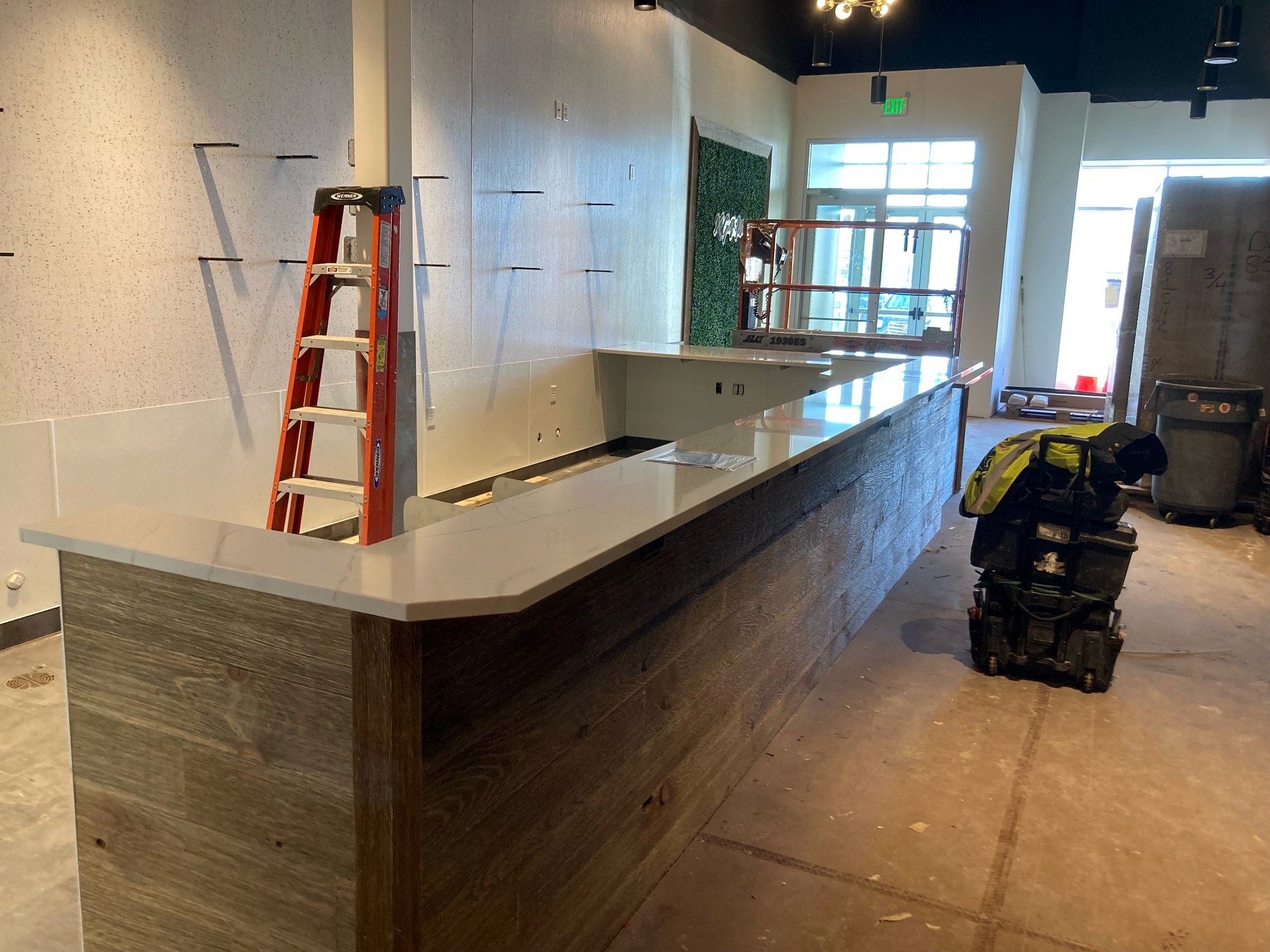 Custom Stone Bar and Work Surface