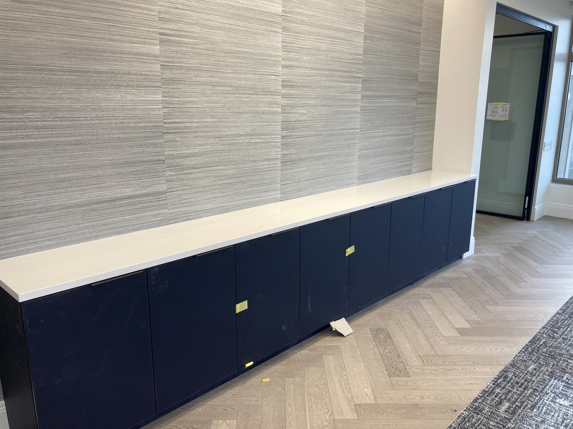 Long Blue Base Counter